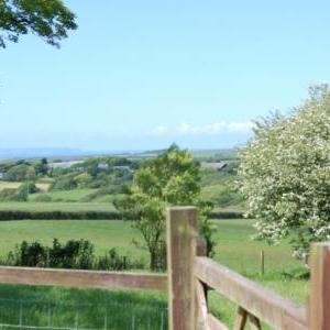 The view at Peace and Plenty Cottage, Hartland, North Devon