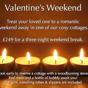Downe Cottages 3 night Valentine Offer - just £249