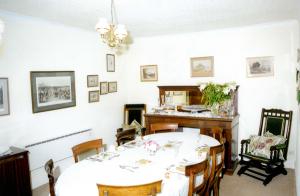 The dining room, Elmscott Farm Bed & Breakfast, Hartland, North Devon