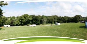 The caravan club site at Fosfelle Country Cottages, Hartland, North Devon