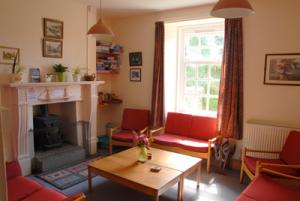 The lounge at Elmscott Youth Hostel, Hartland, North Devon -a YHA top 10 hostel