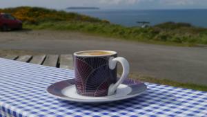 Espresso at Hartland Point refreshment kiosk